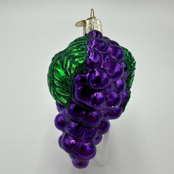 3 Mercury Glass Grape Christmas Ornaments / 2 Old World Christmas & 1 Inge-Glas - Picture 9 of 15